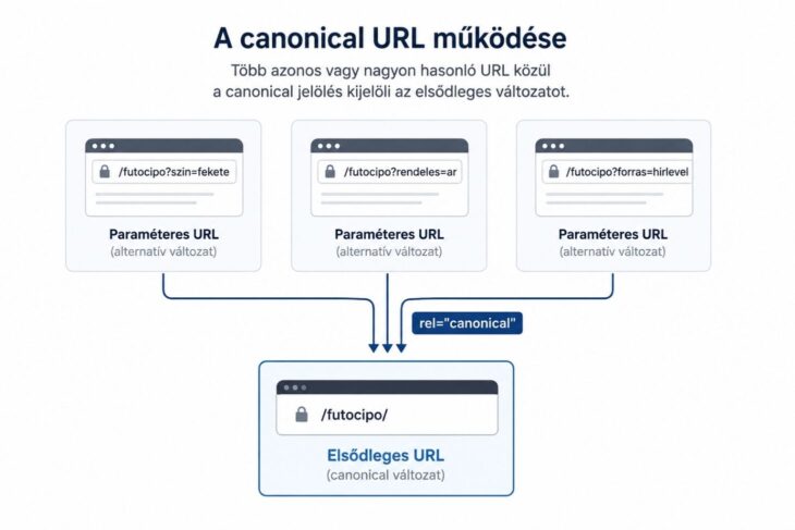 Canonical URL működése UNAS webáruházban