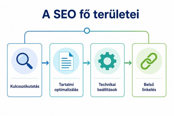 A keresőoptimalizálás fő területei