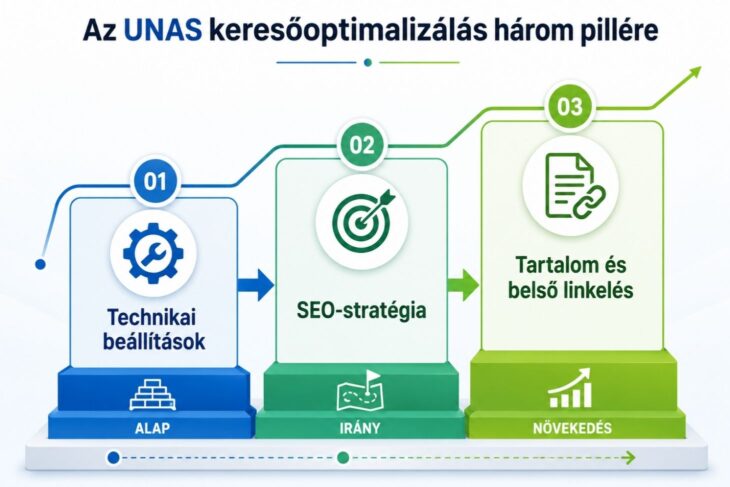 Az UNAS keresőoptimalizálás technikai stratégiai és tartalmi pillérei